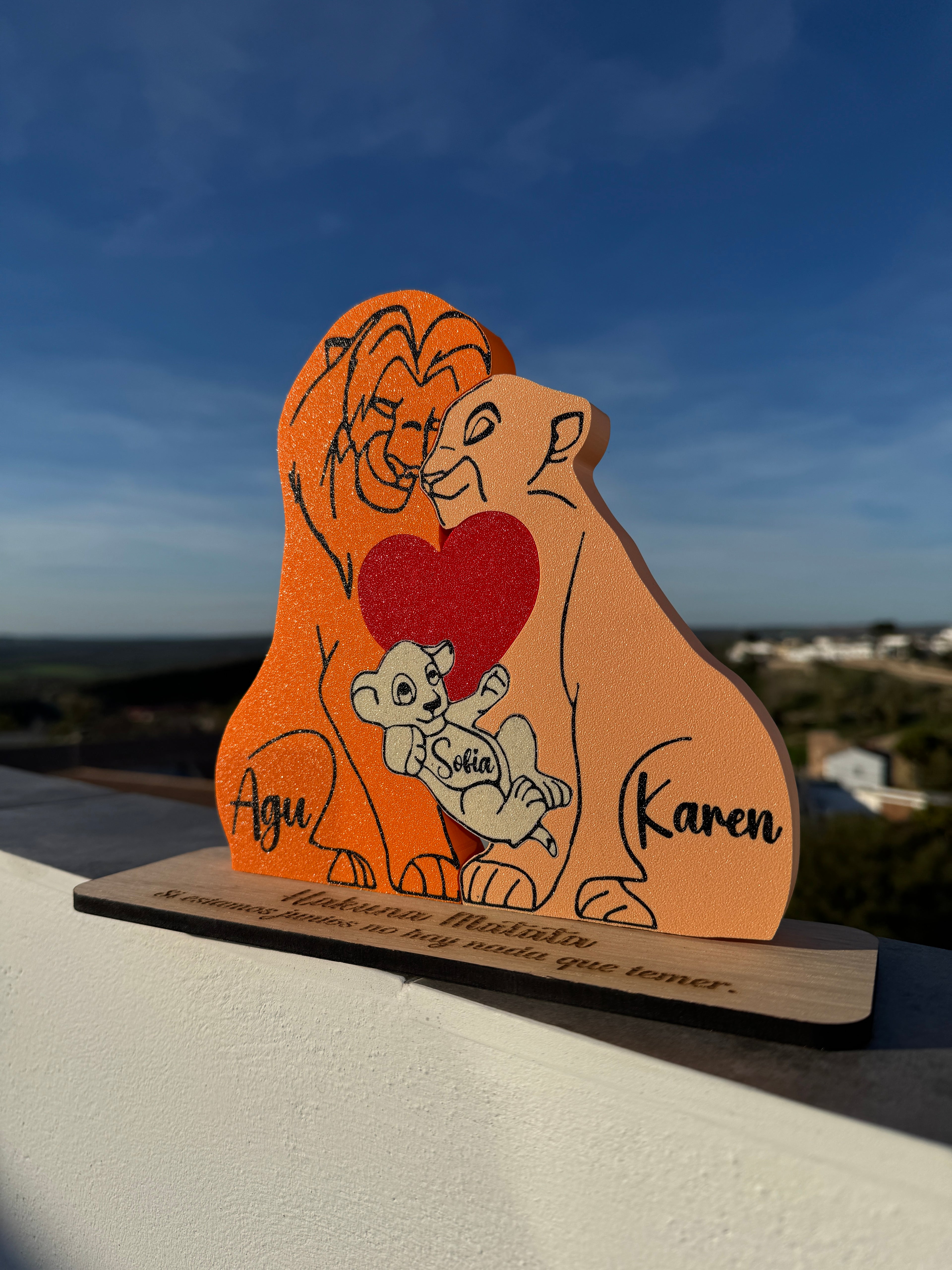 Familia de Leones Personalizada