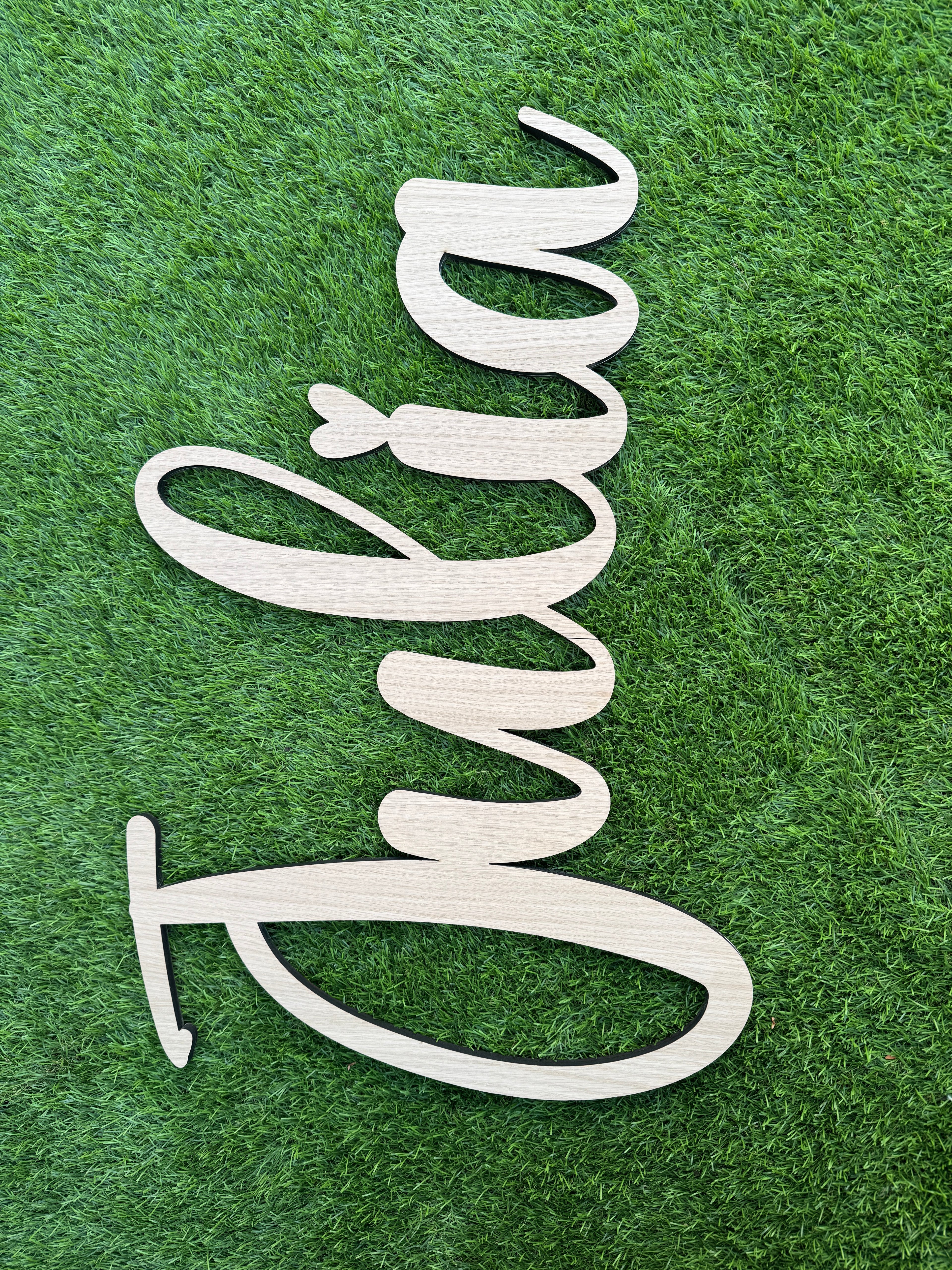 Nombre XXL para decoración de eventos