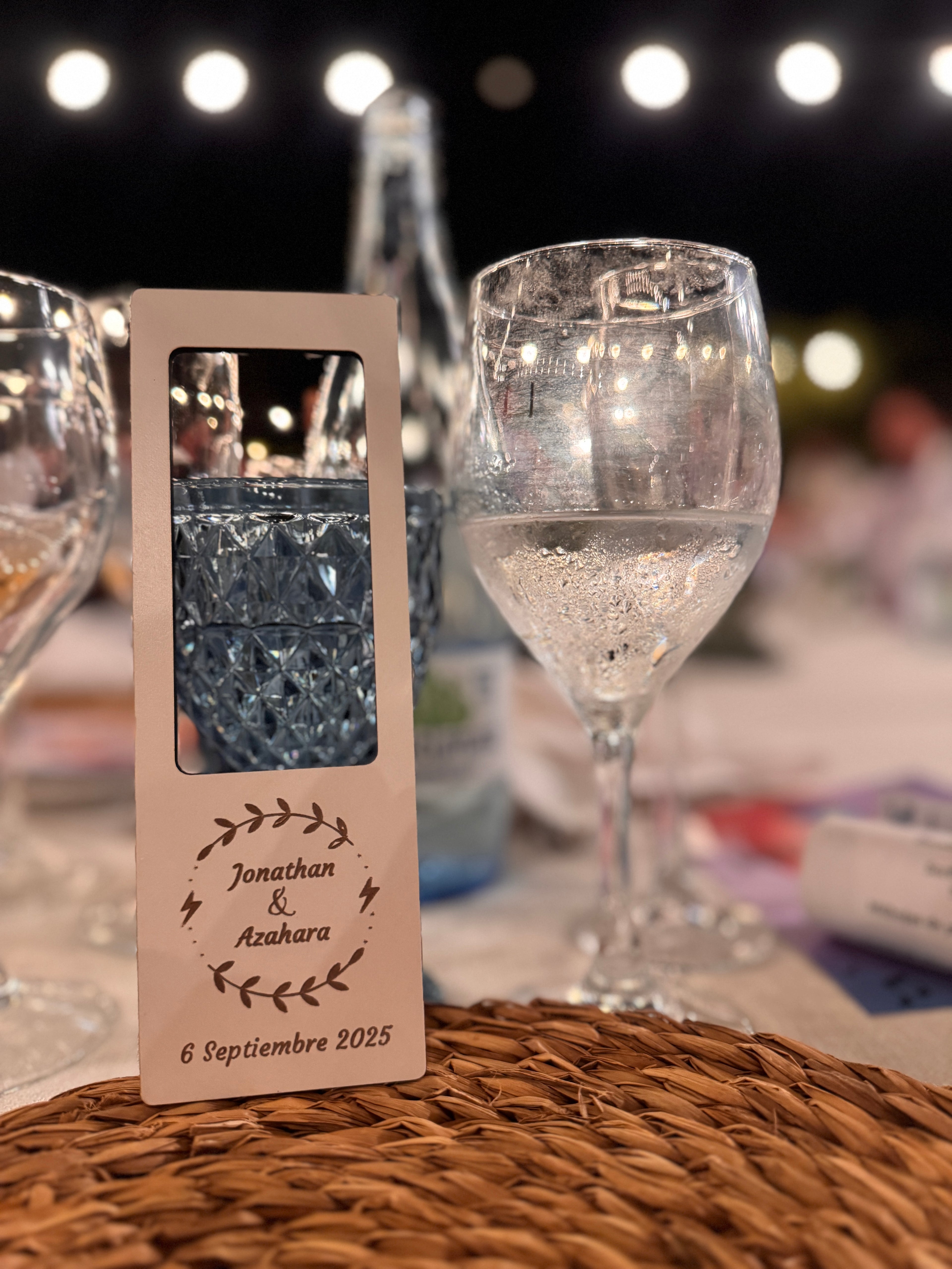 Iman para nevera personalizado para bodas